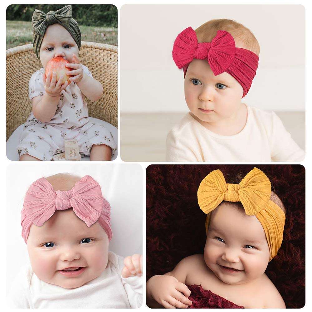 Baby Headband For Girls Elastic Knit