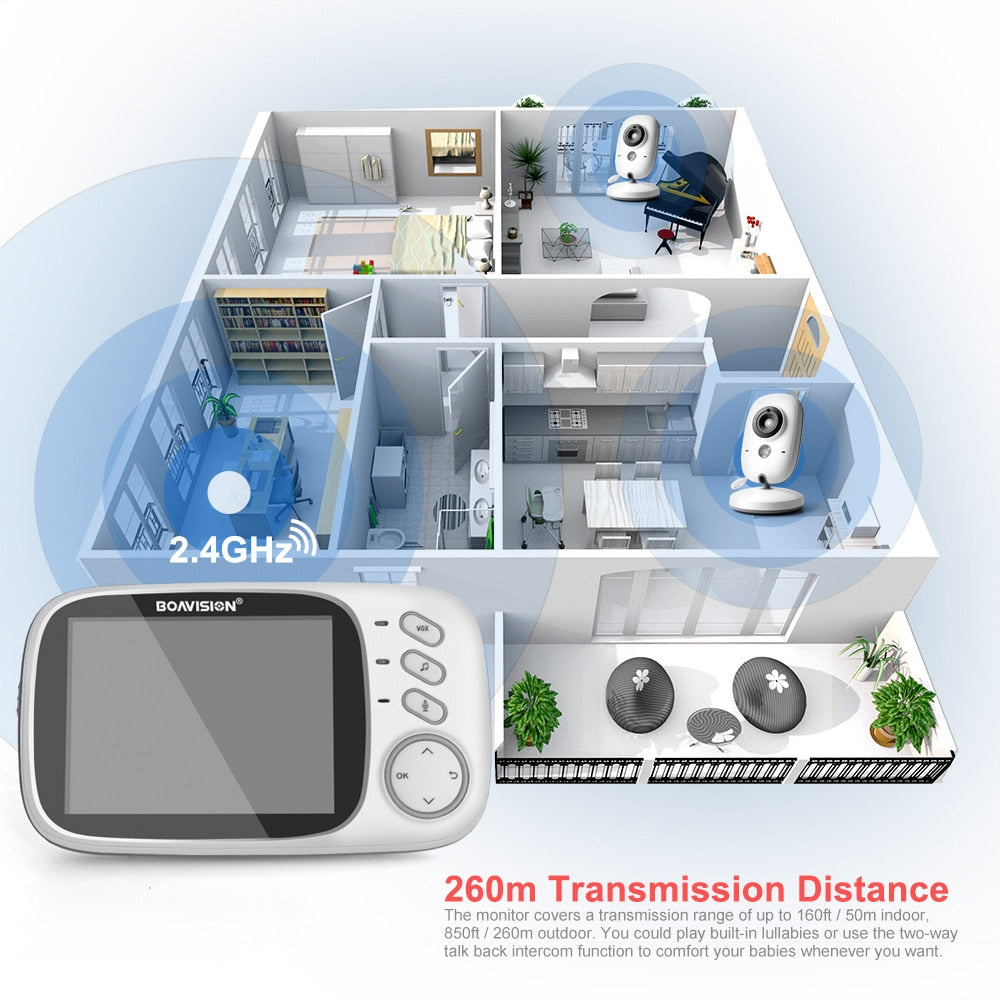 Video Baby Monitor 2.4G Wireless