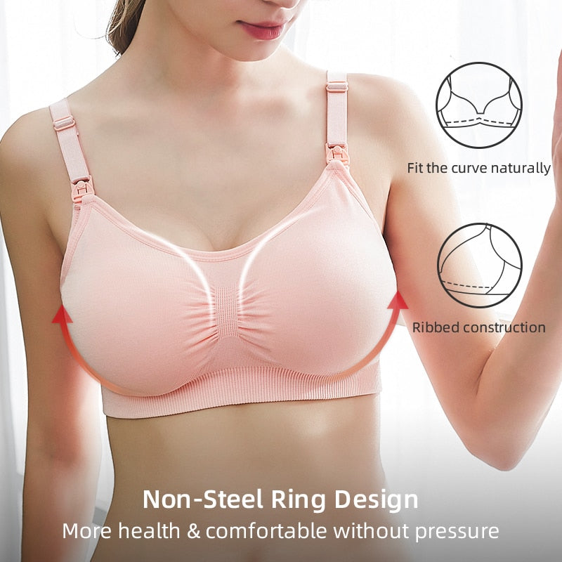 Plus Size Nursing Bra Breathable