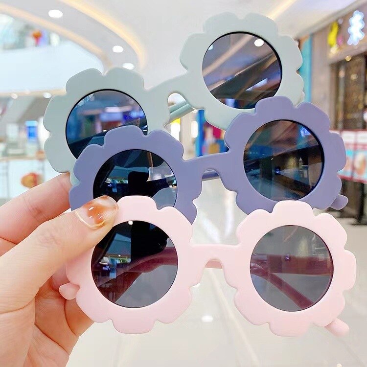 New Baby Sunglasses Flower Round