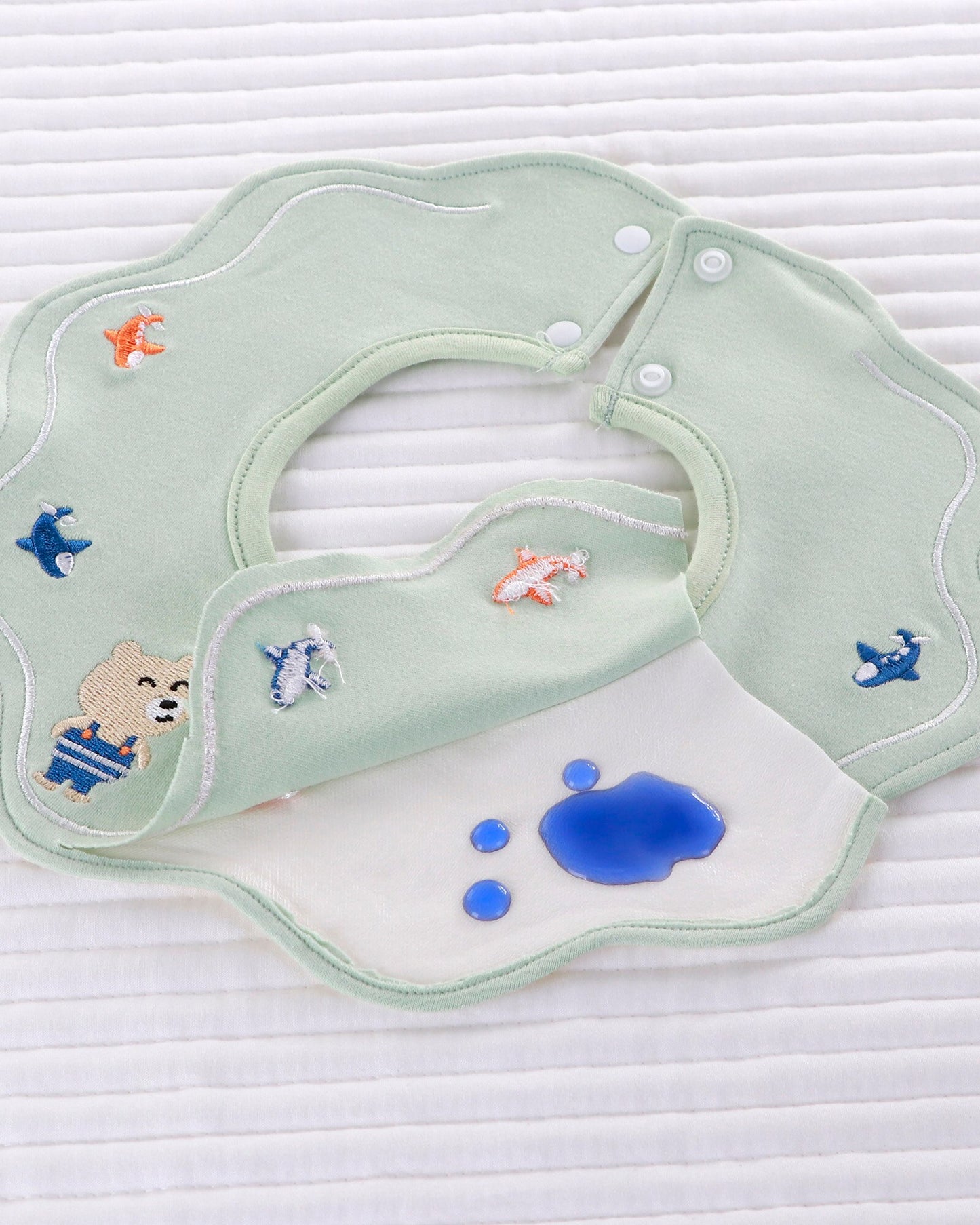 Waterproof Baby Bibs Fashion Round Neck baby Burp
