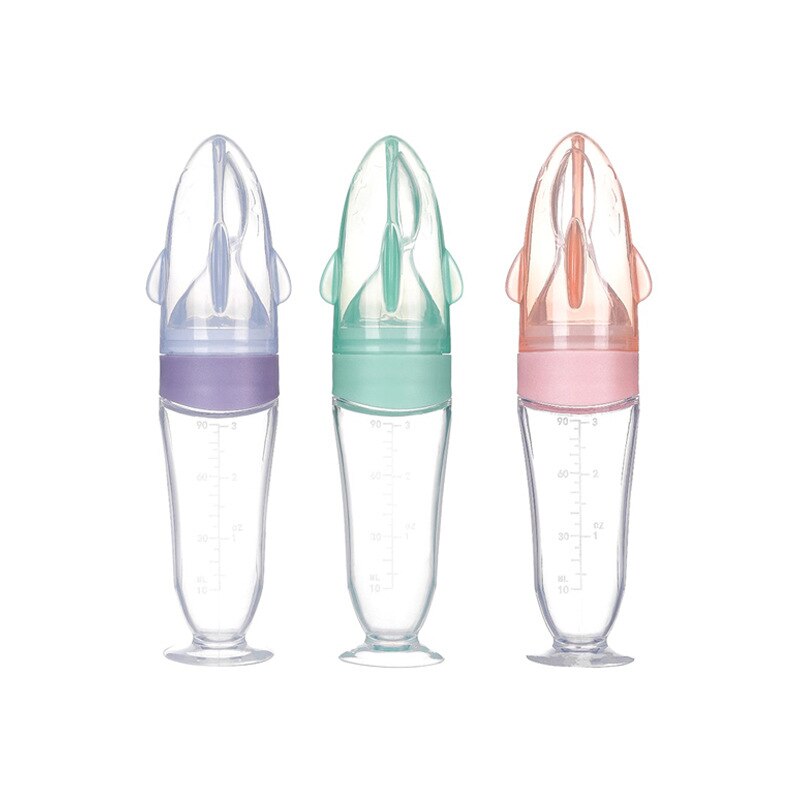 Baby Feeding Bottle Toddler Silicone Squeeze