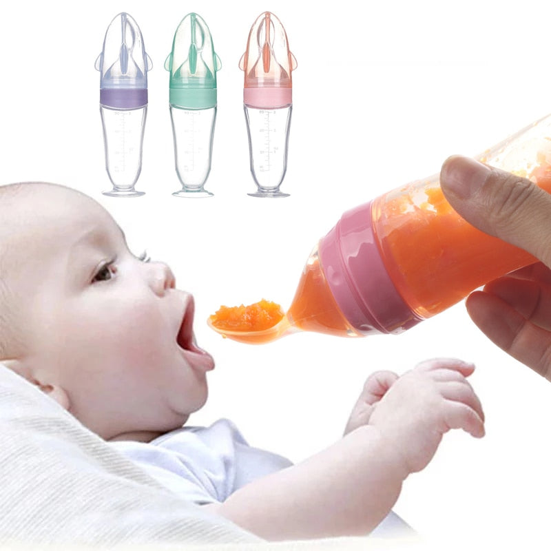 Baby Feeding Bottle Toddler Silicone Squeeze