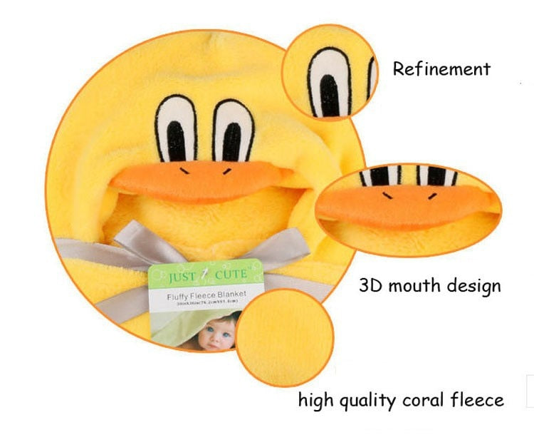 baby bath towel cute animal shape kid hooded