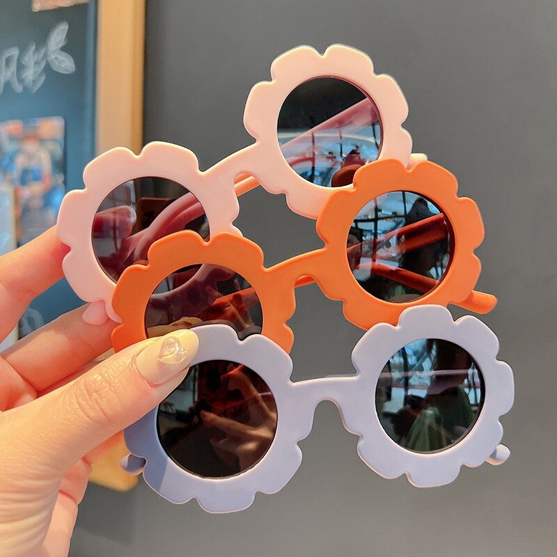 New Baby Sunglasses Flower Round
