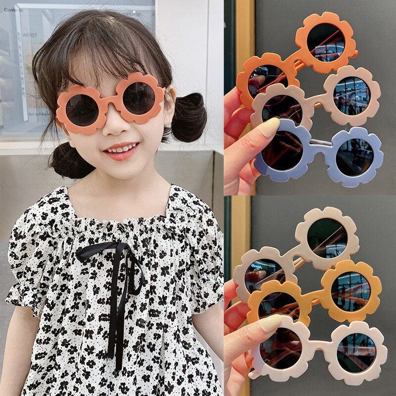 New Baby Sunglasses Flower Round