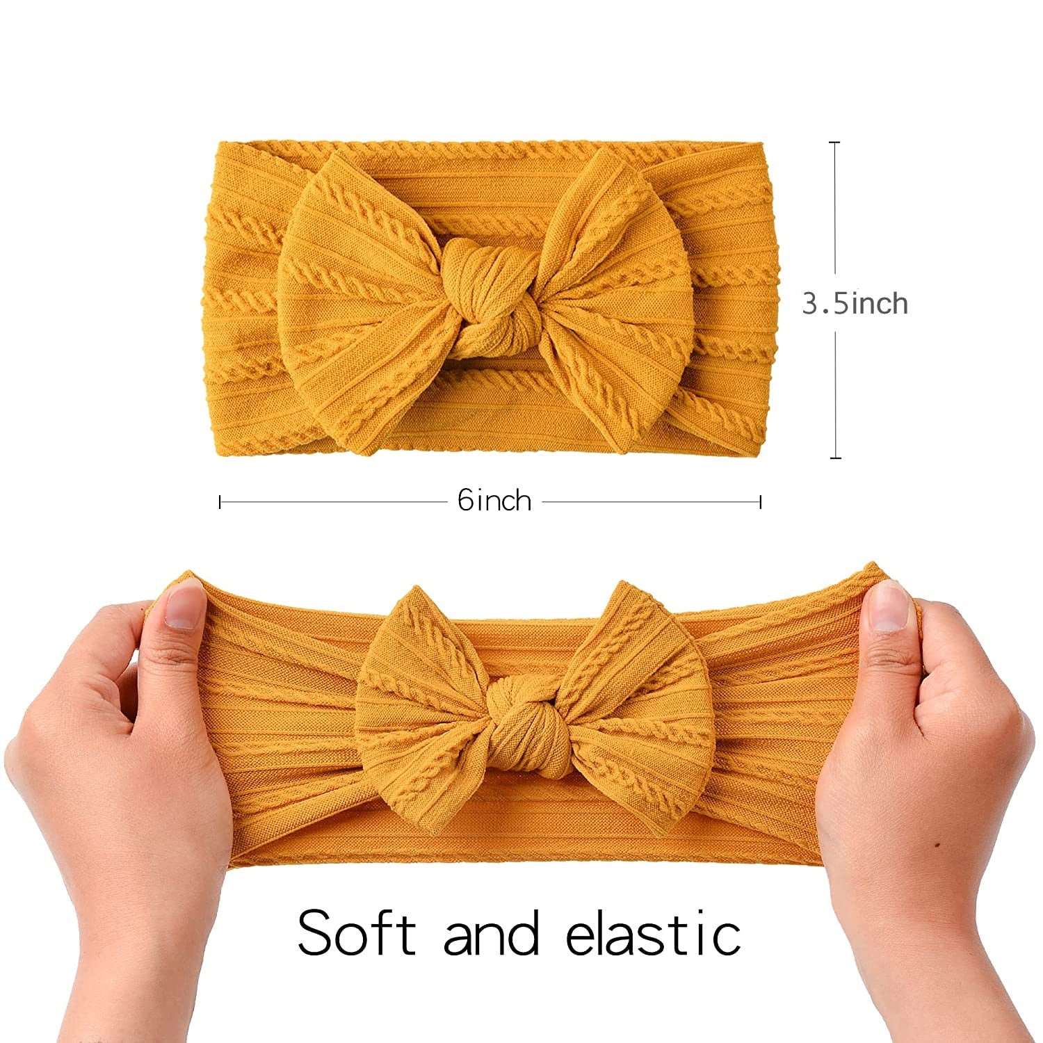 Baby Headband For Girls Elastic Knit