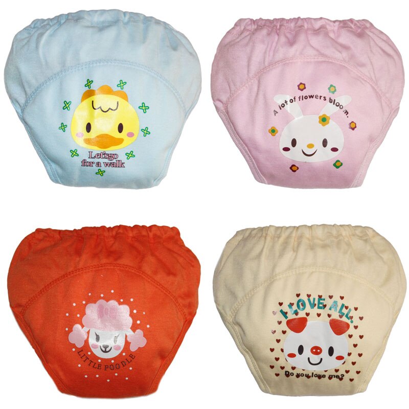 4pcs/lot Waterproof Baby Cloth Diapers Toilet