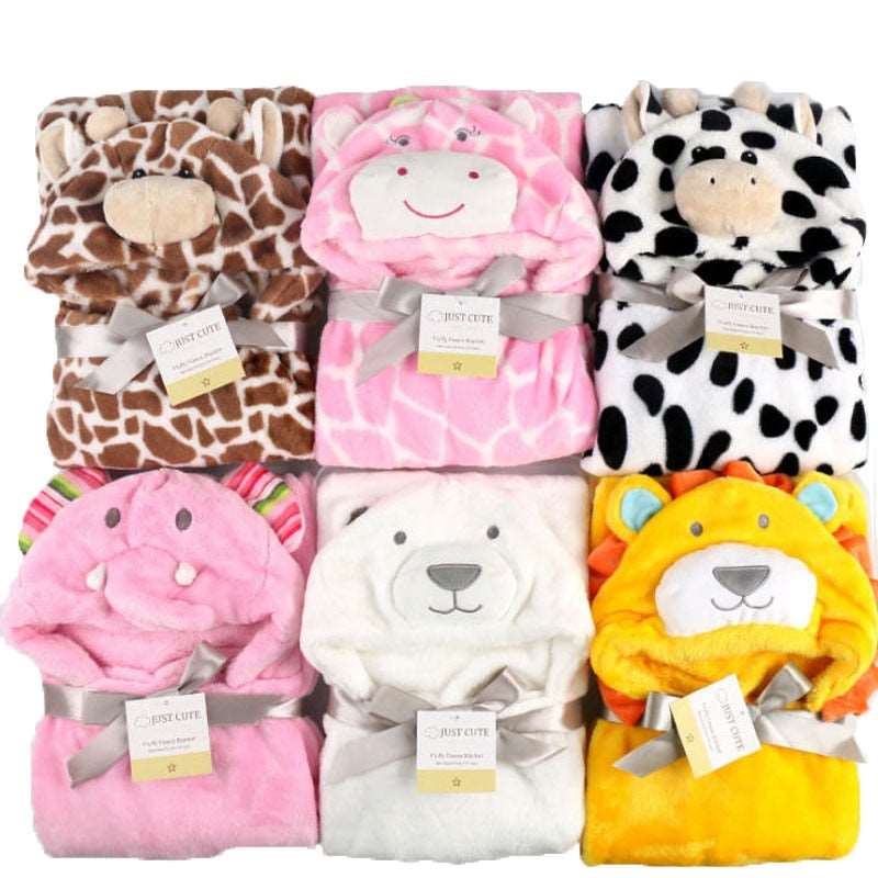 baby bath towel cute animal shape kid hooded