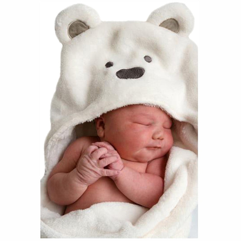 baby bath towel cute animal shape kid hooded