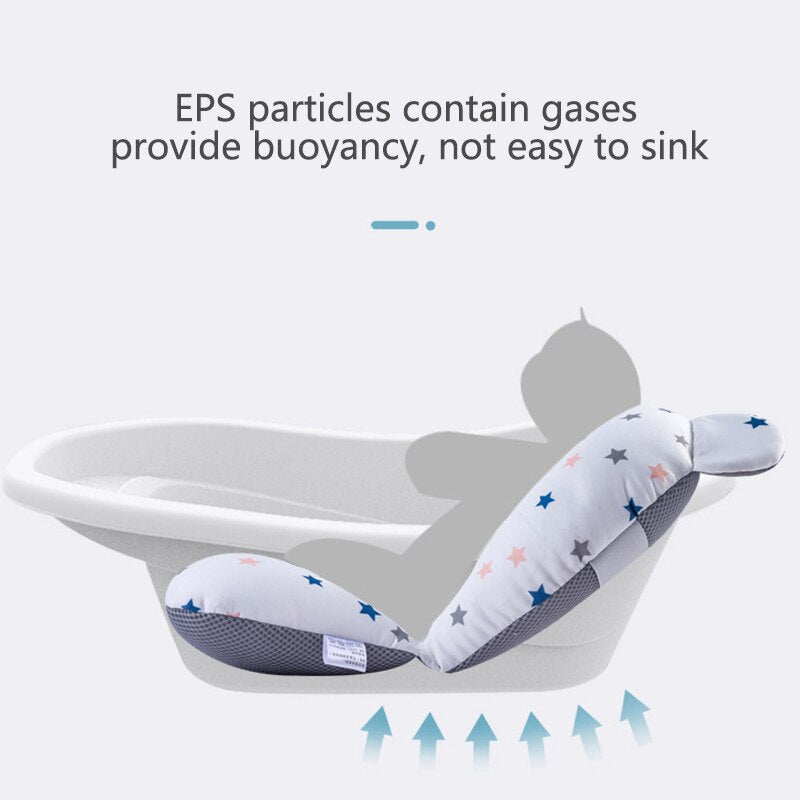 Baby Bath Seat Support Mat Foldable