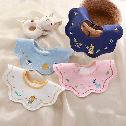 Waterproof Baby Bibs Fashion Round Neck baby Burp