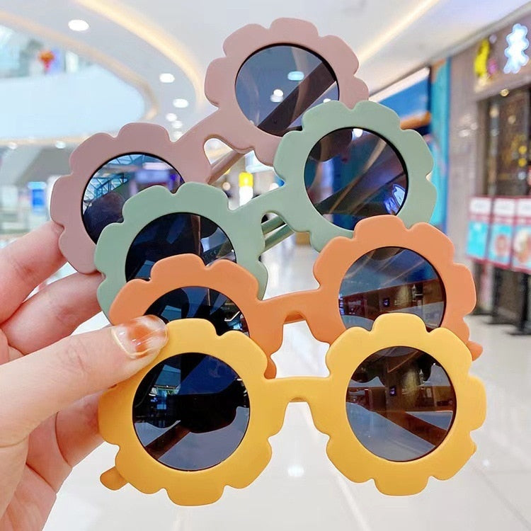 New Baby Sunglasses Flower Round