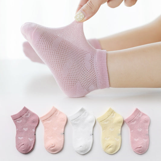 Baby Boys Girls Cotton Mesh Breathable Kids Socks